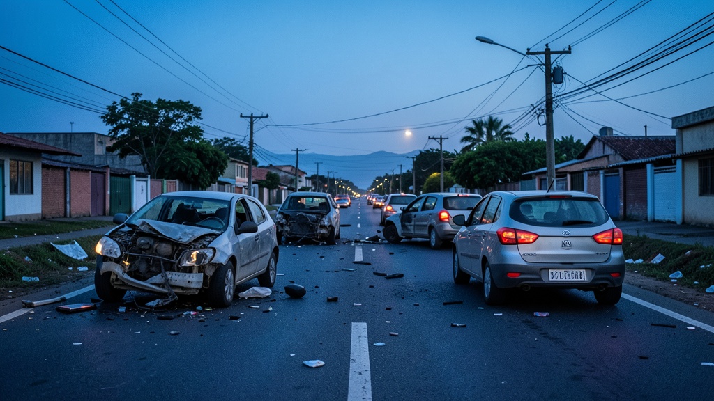 Taxista falleció en colisión múltiple en vía al Pan, Guayas