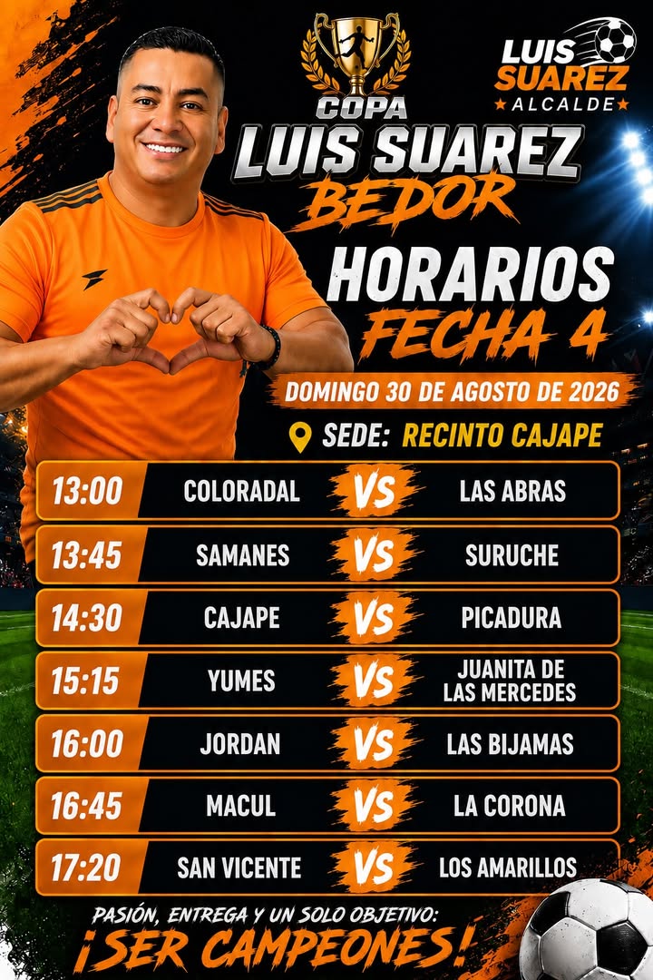 Copa Luis Suárez: El deporte une a Palestina este domingo en Cajape