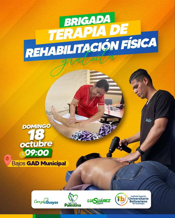Brigada de rehabilitación física gratuita llega a los bajos de la Alcaldía