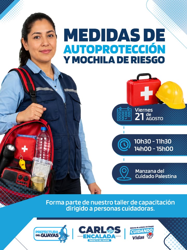 Alcaldía de Palestina y Prefectura del Guayas dictarán taller de autoprotección para cuidadores