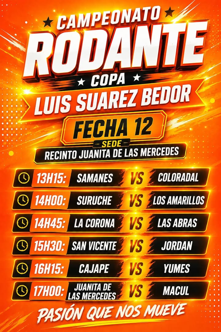 Copa Luis Suárez llega a Juanita de las Mercedes este domingo