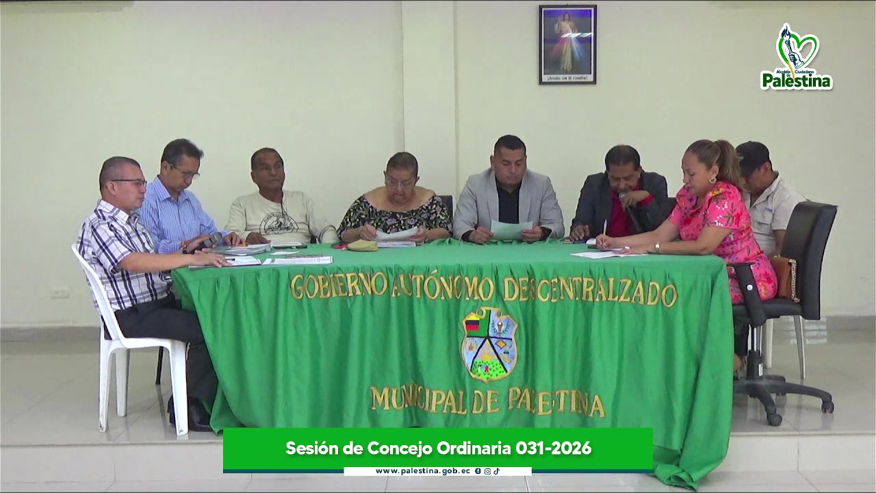 Concejo de Palestina convoca sesión ordinaria 031 para tratar temas locales